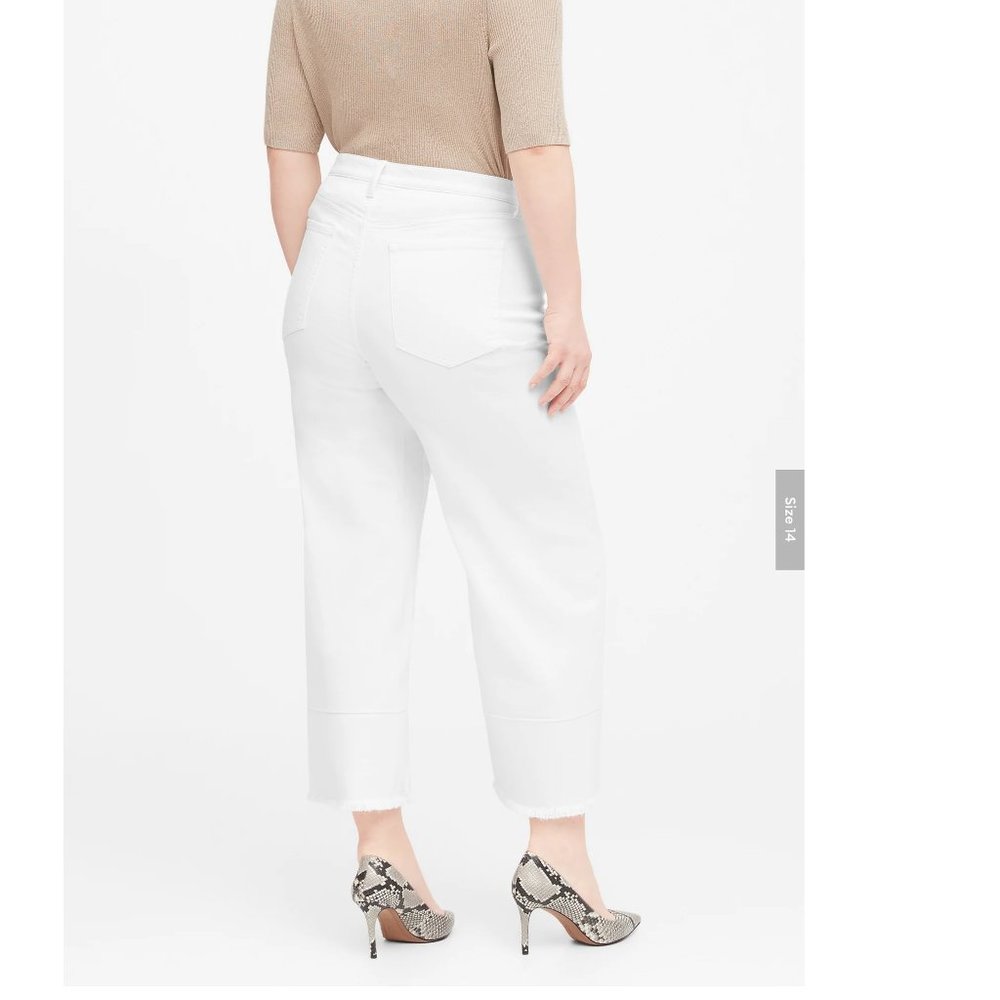 🌹NEW Banana Republic High-Rise Wide-Leg Crop 32L